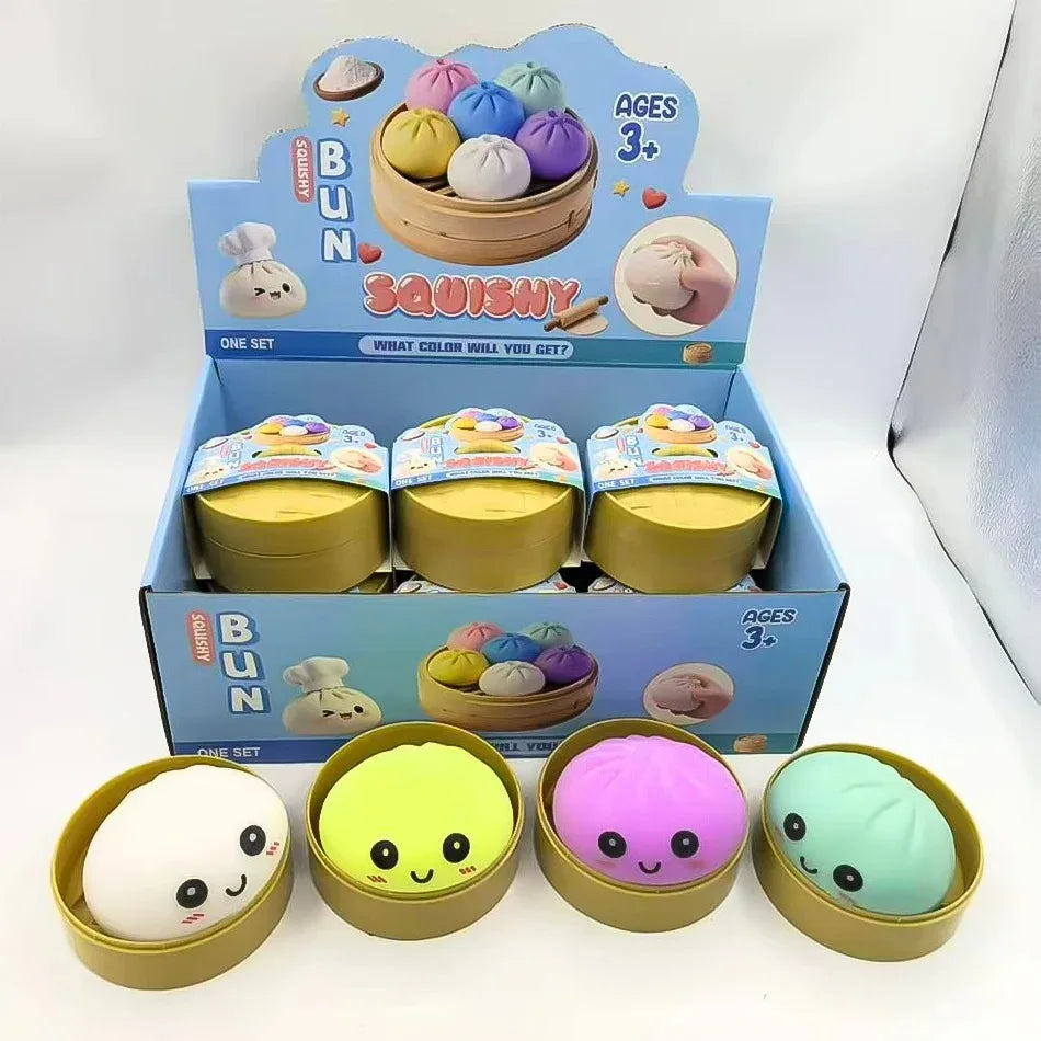 Viral Dumpling Squishy – Cute Slow-Rising Stress Relief Fidget Toy