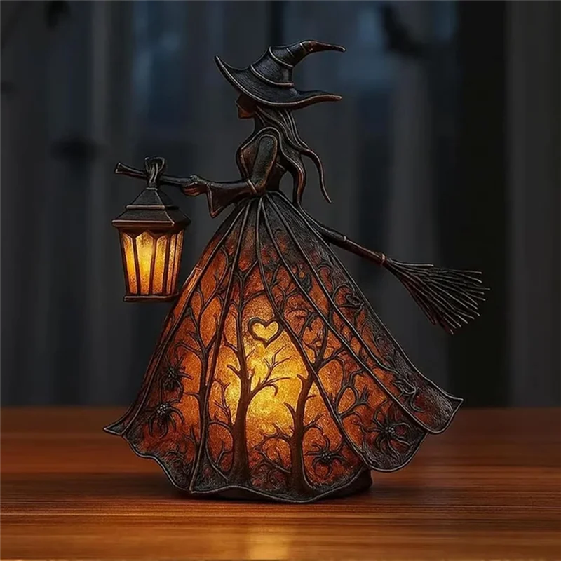 Gothic Witch Table Lamp