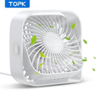 Mini USB Desk Fan with 3 Speeds and 360° Rotation