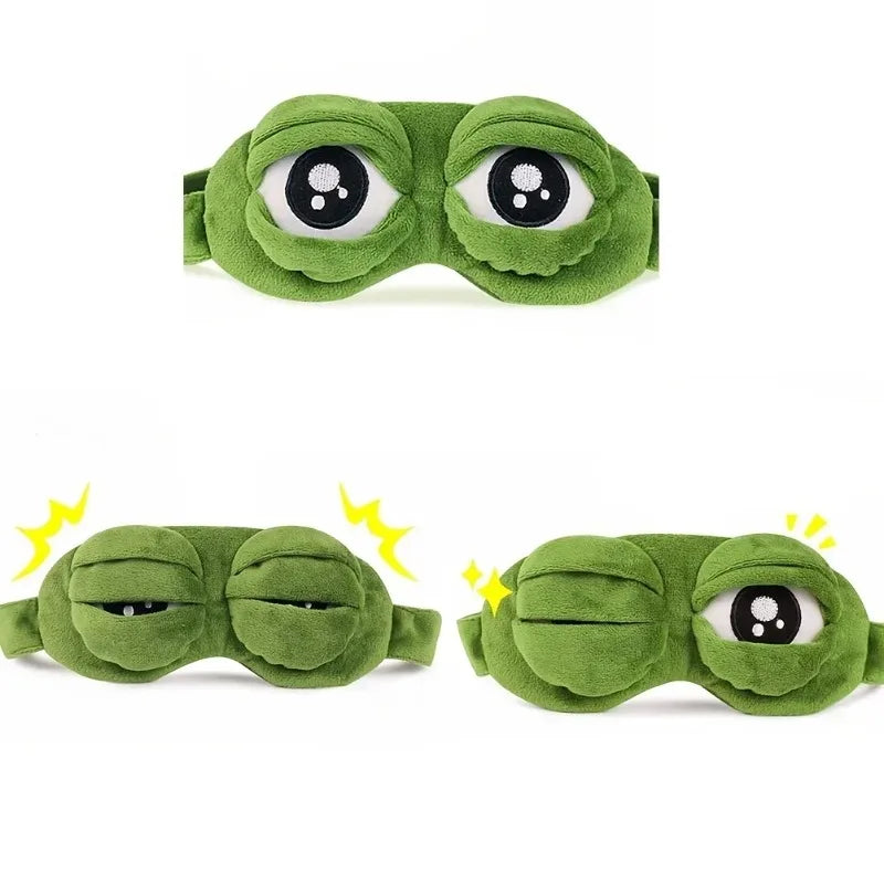 Plush Frog Sleep Eye Mask
