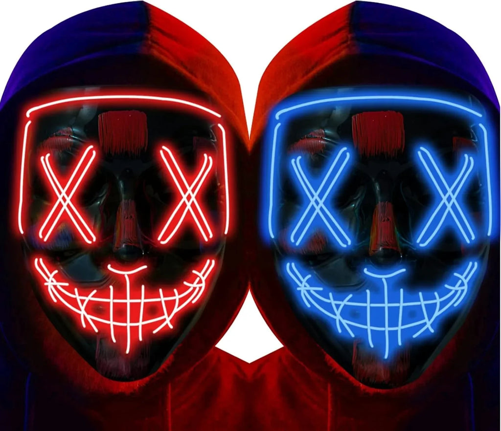 LED Light-Up Halloween Mask