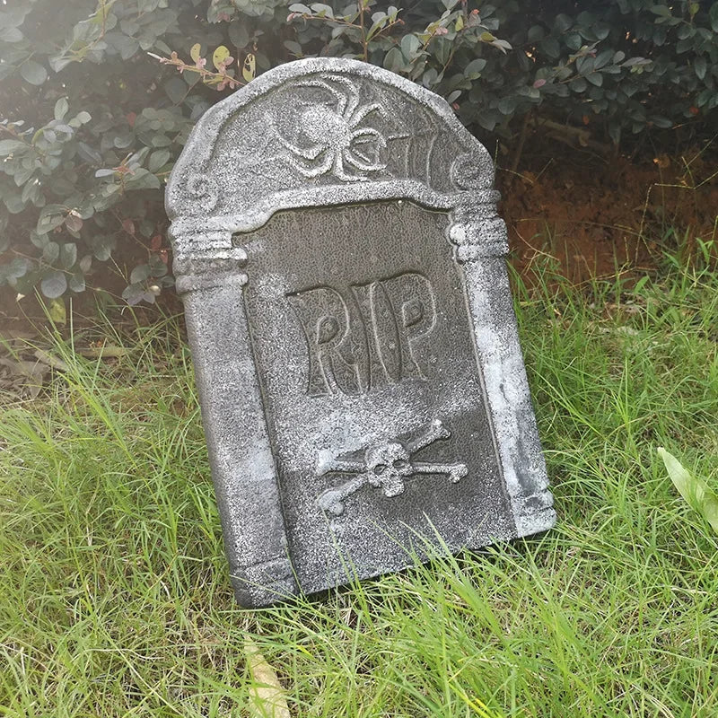 Foam Halloween Tombstone Decor Set