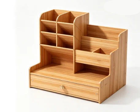 Wooden Desk Organizer With Drawer