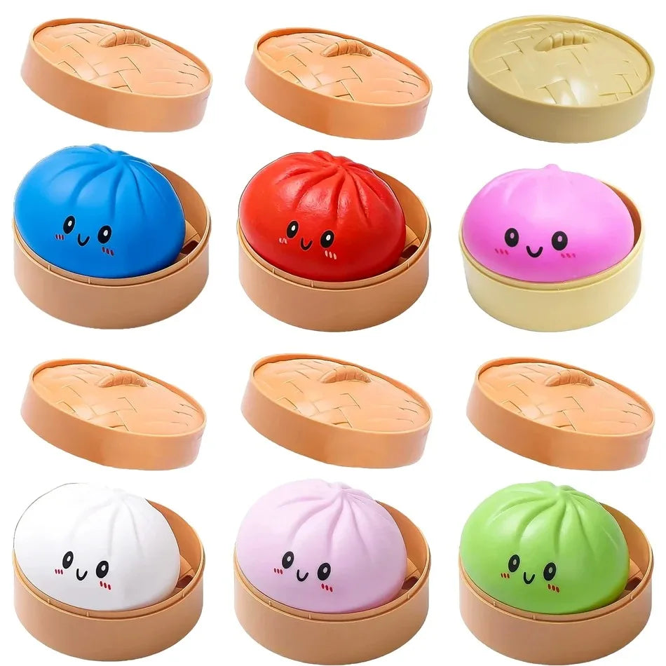 Viral Dumpling Squishy – Cute Slow-Rising Stress Relief Fidget Toy