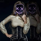 LED Light-Up Halloween Mask