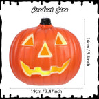 Light-Up Pumpkin Halloween Statue