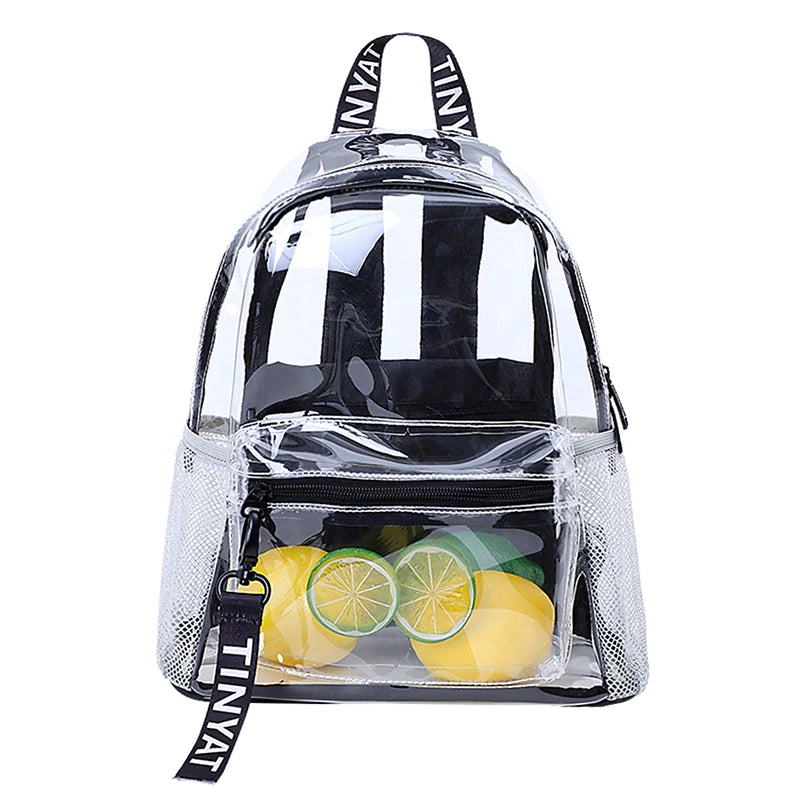 Heavy-Duty Transparent School Backpack