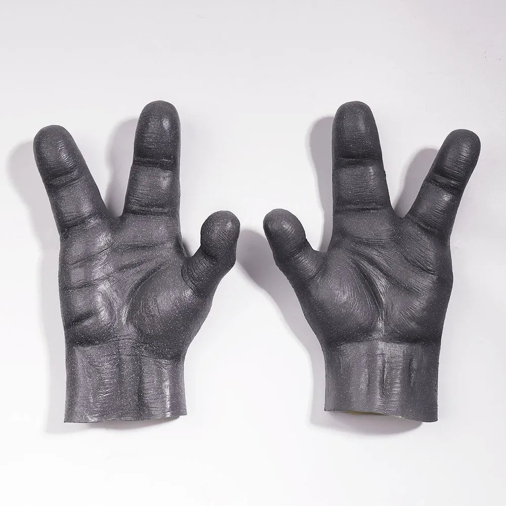 Alien Latex Mask And Gloves