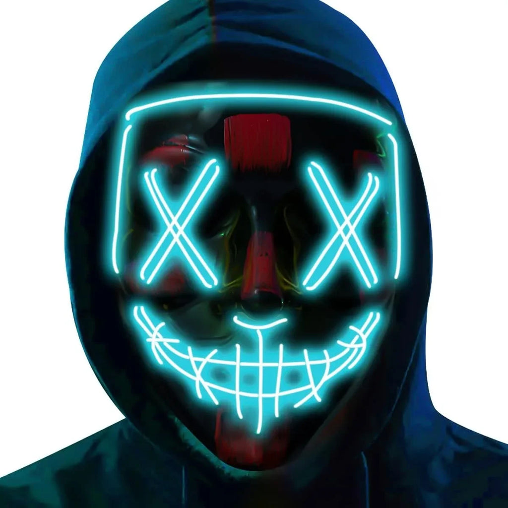 LED Light-Up Halloween Mask