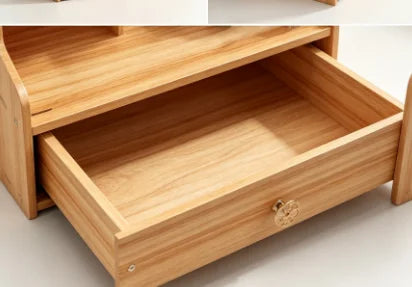 Wooden Desk Organizer With Drawer