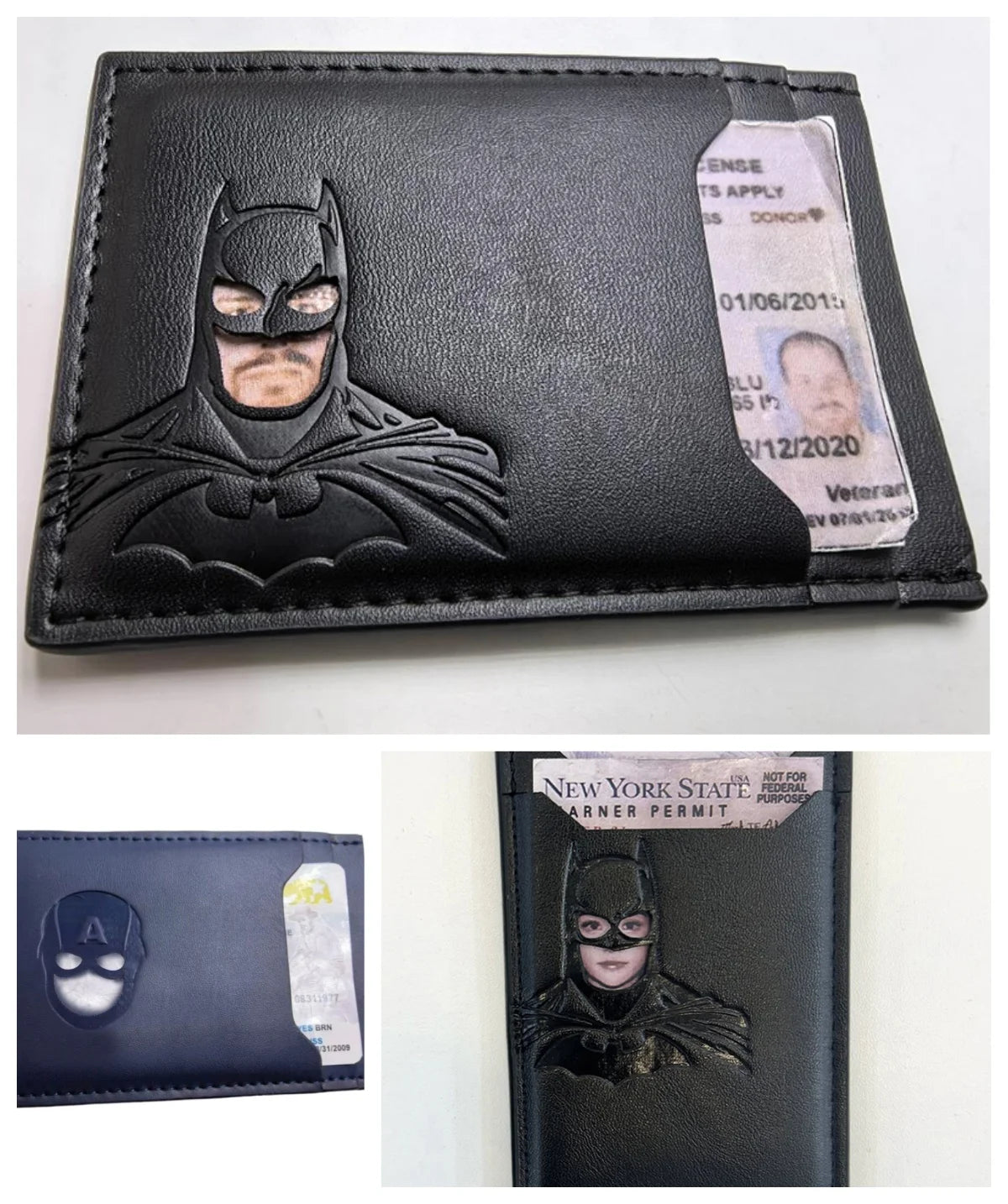 Bat Mask Card Holder Wallet