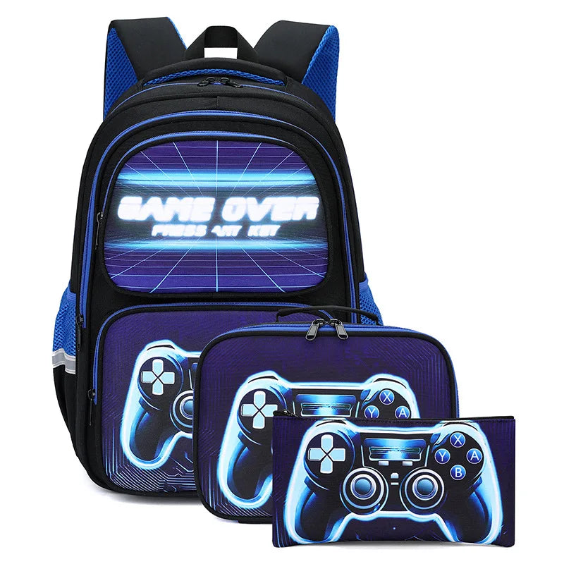Game Console Print Backpack Set