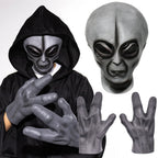 Alien Latex Mask And Gloves
