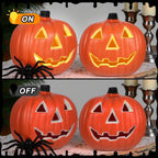 Light-Up Pumpkin Halloween Statue