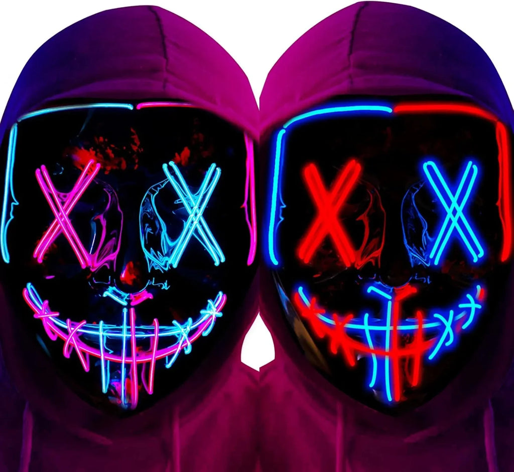 LED Light-Up Halloween Mask