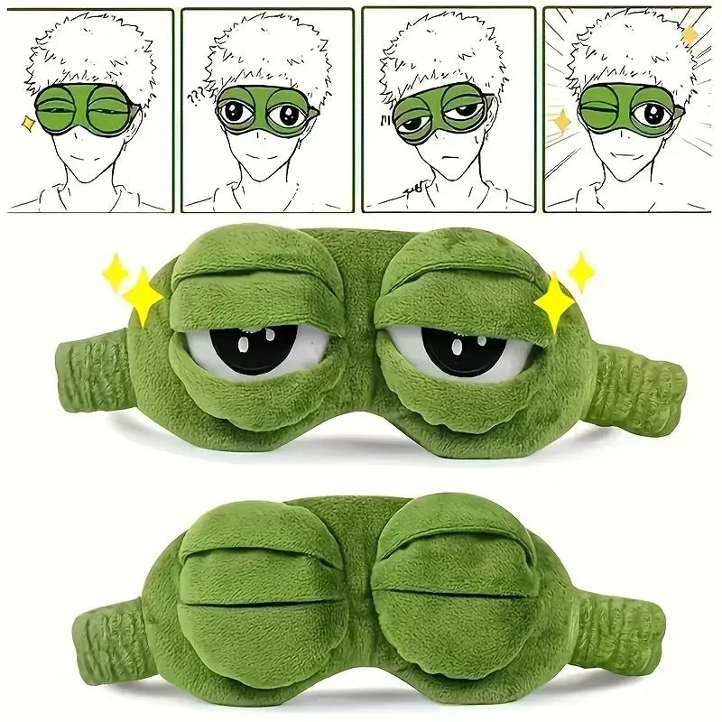 Plush Frog Sleep Eye Mask