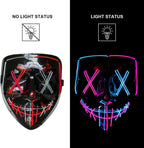 LED Light-Up Halloween Mask