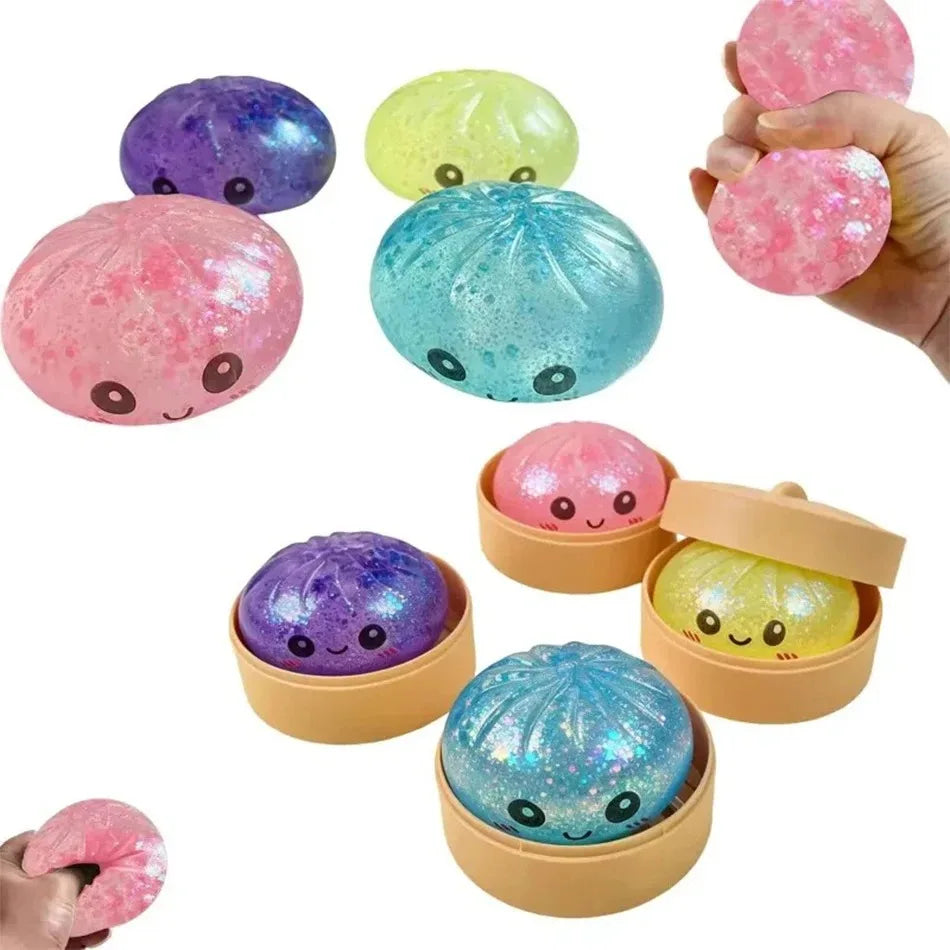 Viral Dumpling Squishy – Cute Slow-Rising Stress Relief Fidget Toy