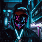 LED Light-Up Halloween Mask