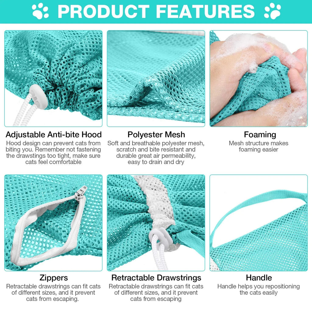 Anti-Scratch Cat Grooming Bag