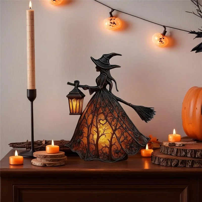 Gothic Witch Table Lamp