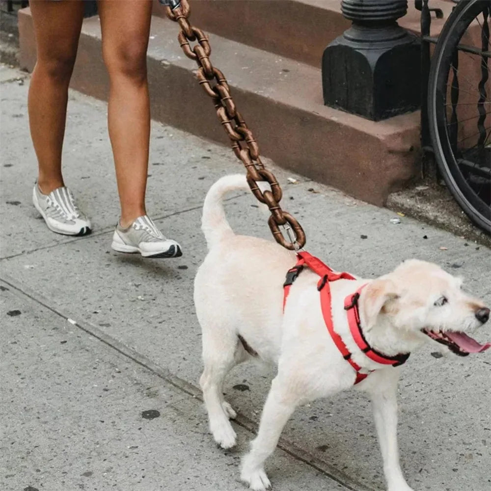 Lightweight Simulated Dog Chain Leash
