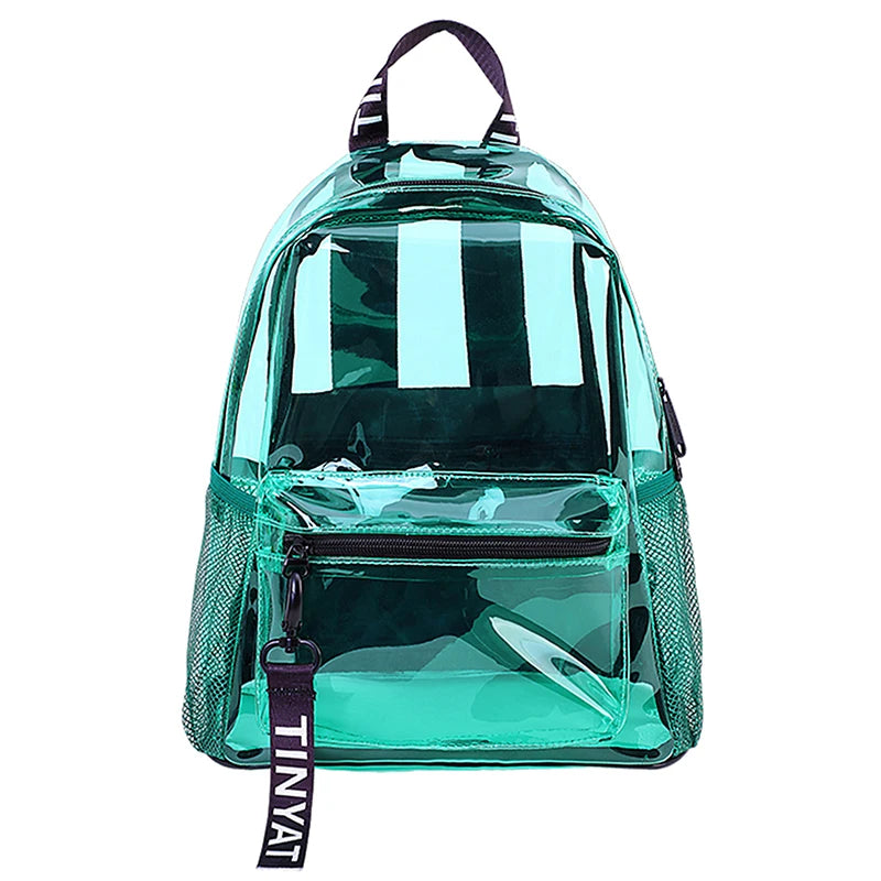 Heavy-Duty Transparent School Backpack