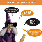 Sound-Activated Hanging Witch Prop