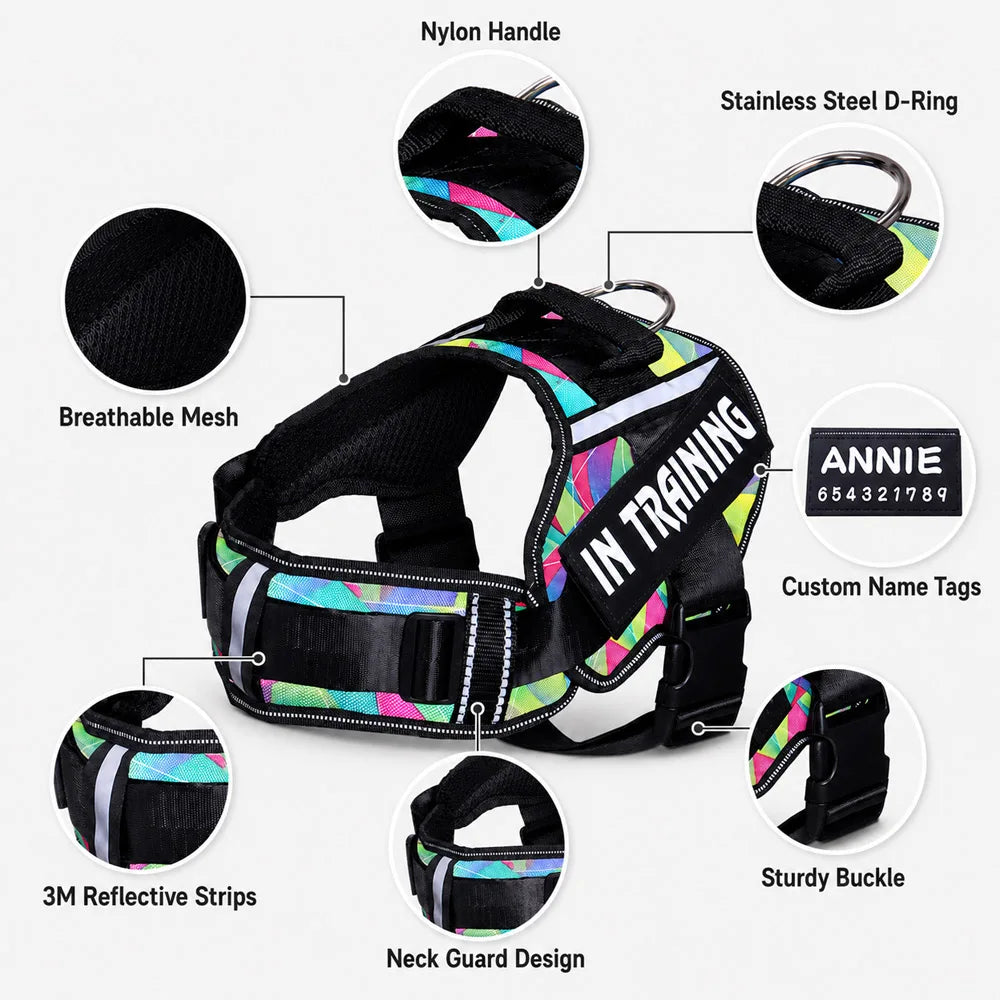 No-Pull Reflective Dog Harness