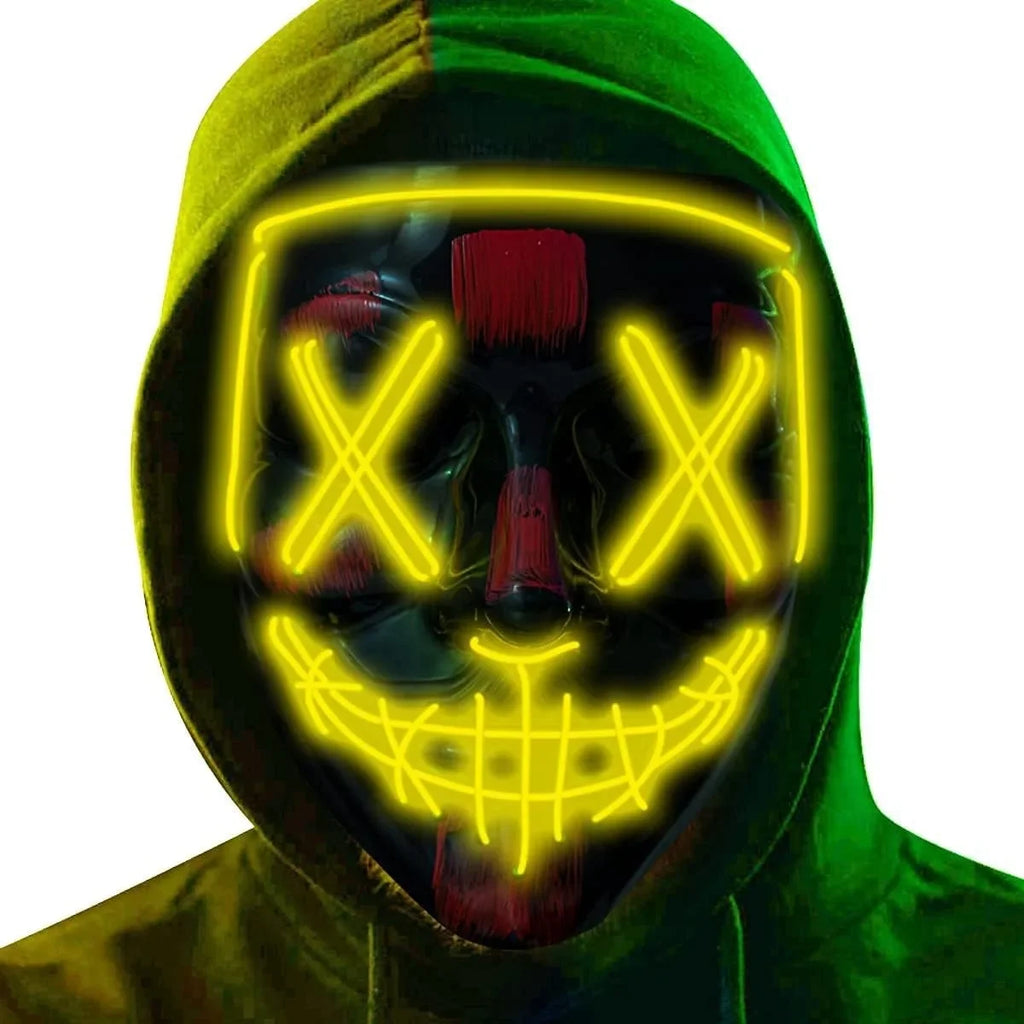 LED Light-Up Halloween Mask