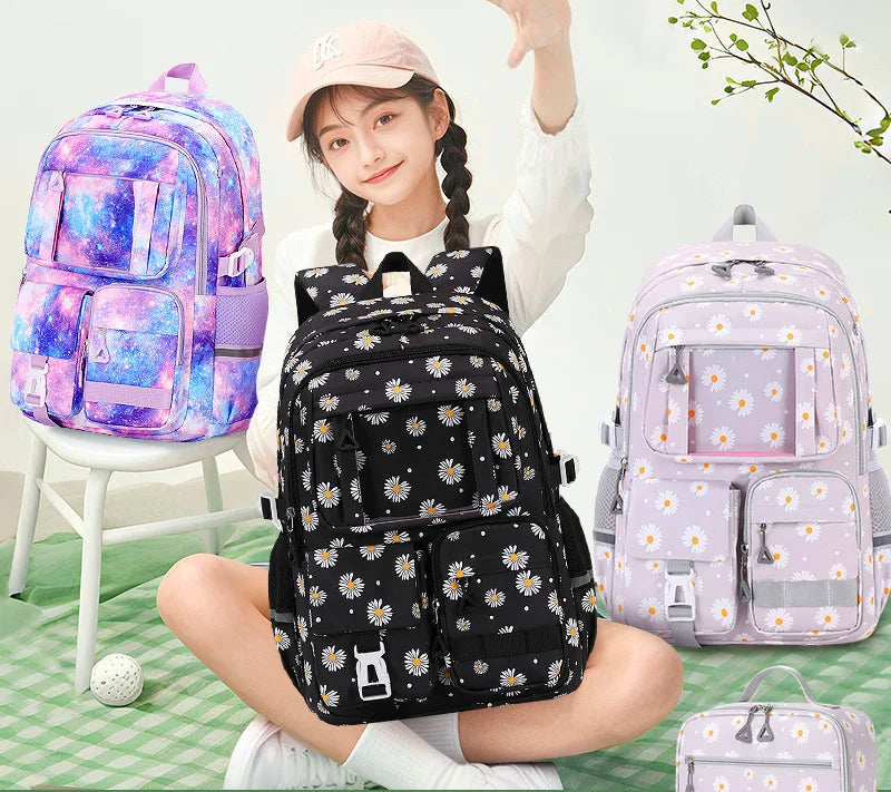 Girls School Backpack Three-Piece Set