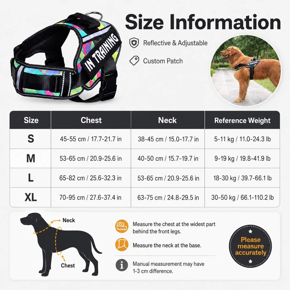 No-Pull Reflective Dog Harness