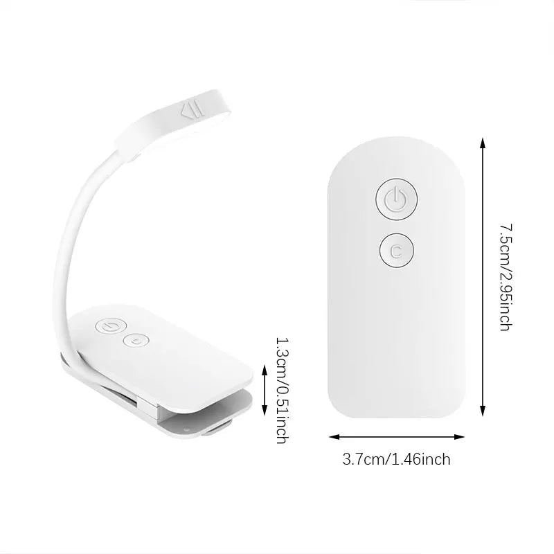 USB Rechargeable Clip-On Book Light