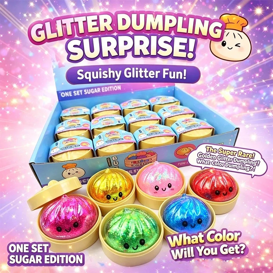 Viral Dumpling Squishy – Cute Slow-Rising Stress Relief Fidget Toy