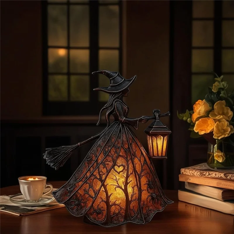 Gothic Witch Table Lamp