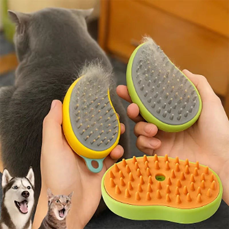 3-In-1 Steam Pet Hair Brush