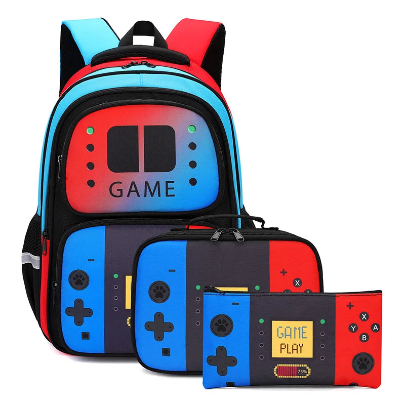 Game Console Print Backpack Set