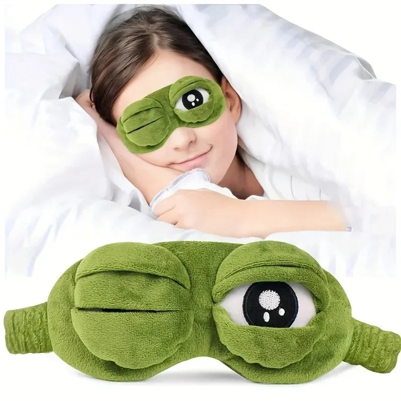 Plush Frog Sleep Eye Mask