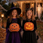 Light-Up Pumpkin Halloween Statue