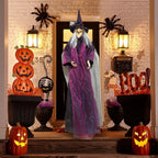 Sound-Activated Hanging Witch Prop
